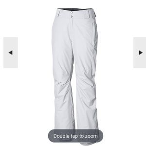 Columbia white snow pants